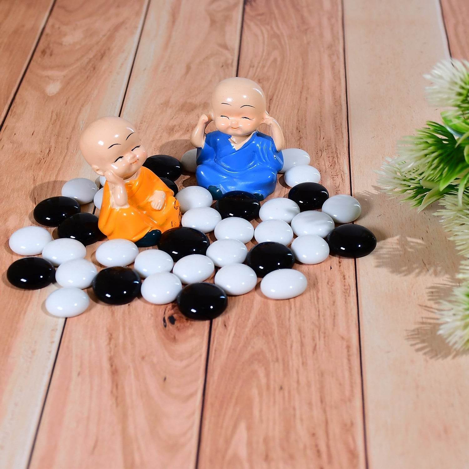 Glass Gem Stone, Flat Round Marbles Pebbles for Vase Fillers, Attractive pebbles for Aquarium Fish Tank. - infinityexculsivestore.com