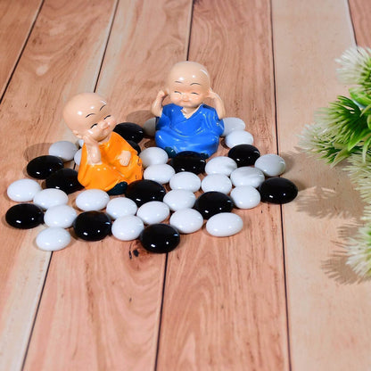 Glass Gem Stone, Flat Round Marbles Pebbles for Vase Fillers, Attractive pebbles for Aquarium Fish Tank. - infinityexculsivestore.com