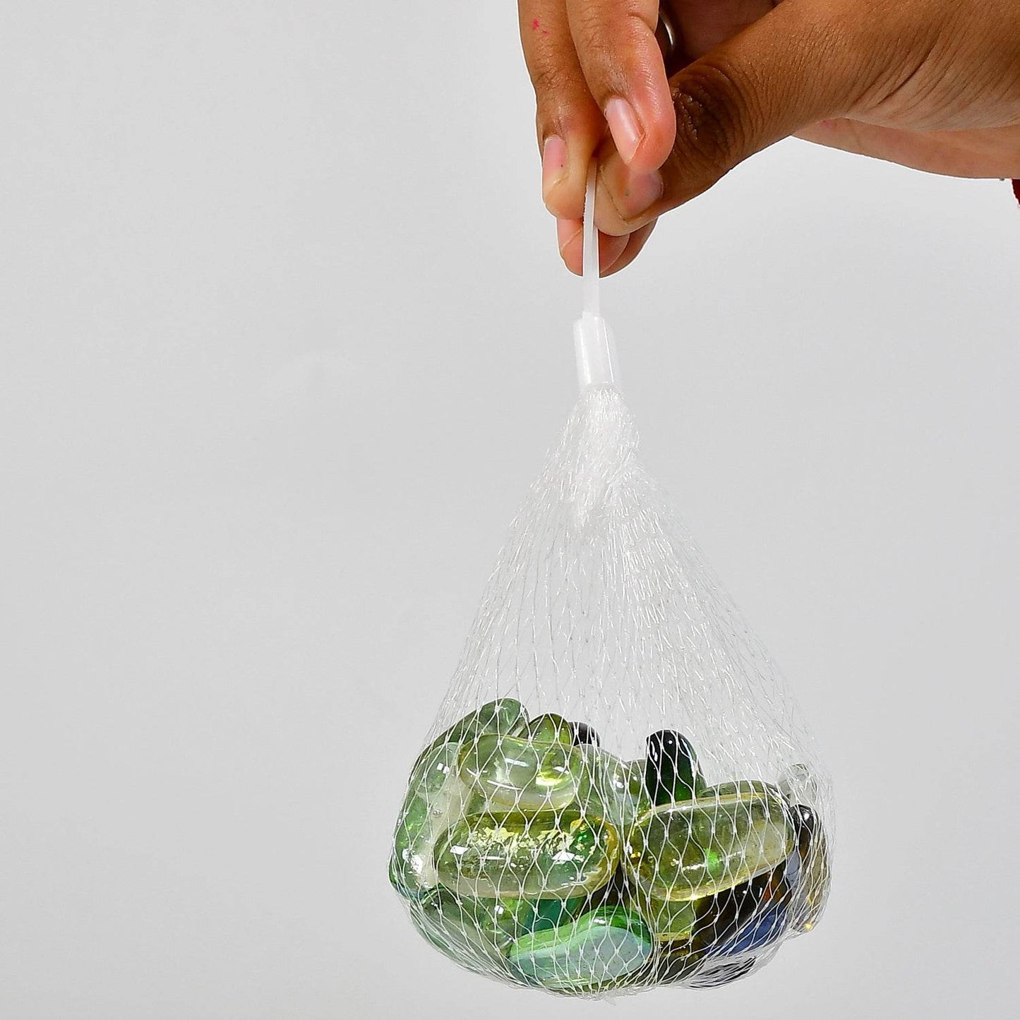 Glass Gem Stone, Flat Round Marbles Pebbles for Vase Fillers, Attractive pebbles for Aquarium Fish Tank. - infinityexculsivestore.com