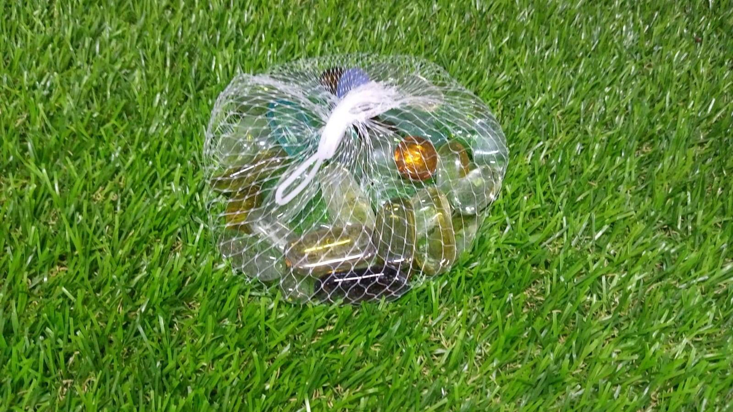 Glass Gem Stone, Flat Round Marbles Pebbles for Vase Fillers, Attractive pebbles for Aquarium Fish Tank. - infinityexculsivestore.com