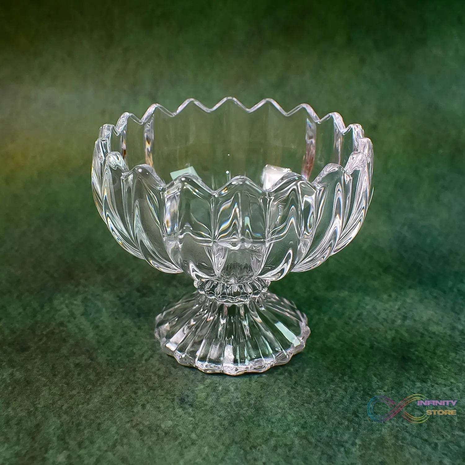 Glass Ice Cream Bowls Glass Dessert Cups for Sundae (6 pcs) - infinityexculsivestore.com