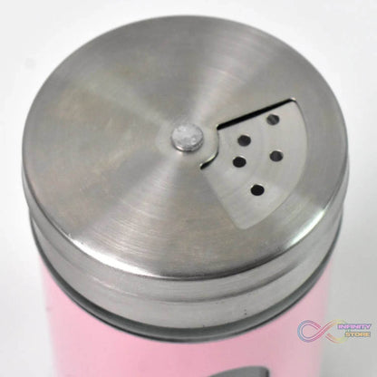 Glass Salt Bottle, Salt Dispenser (Pack of 1 / With Steel Lid) - infinityexculsivestore.com