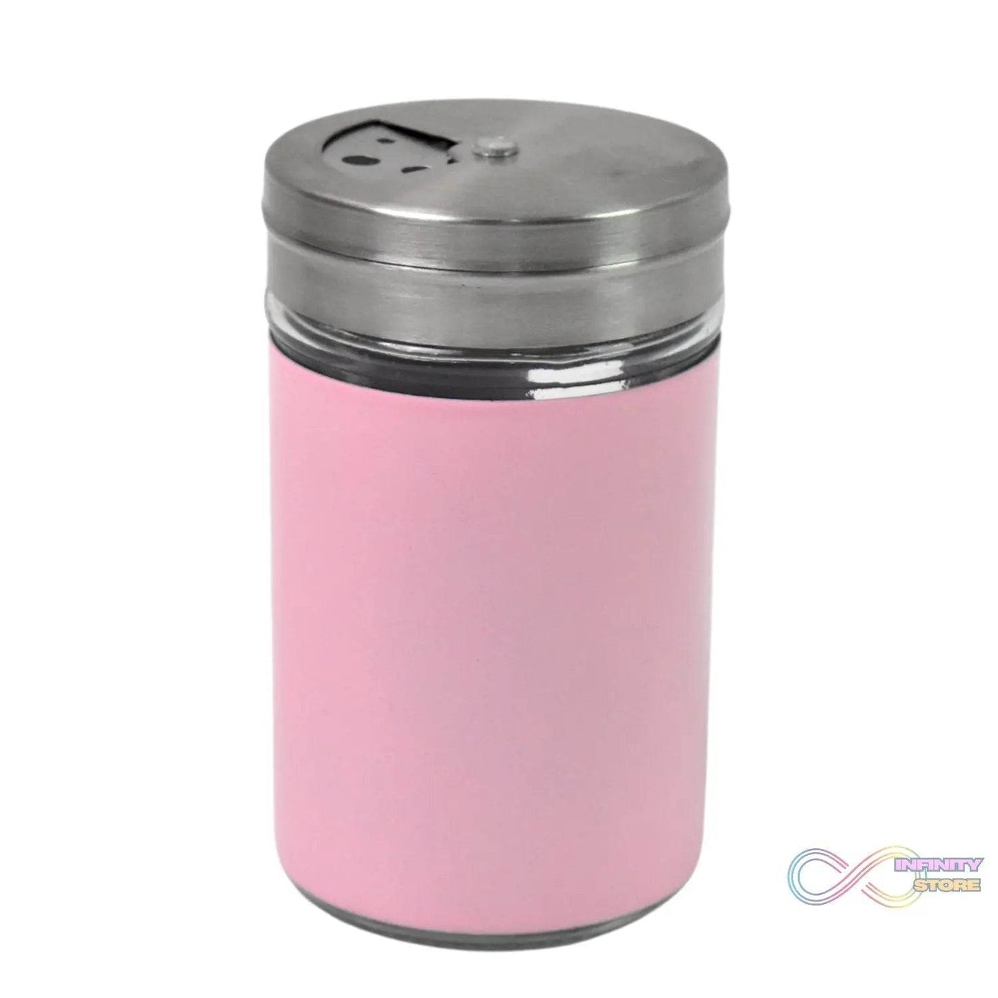 Glass Salt Bottle, Salt Dispenser (Pack of 1 / With Steel Lid) - infinityexculsivestore.com