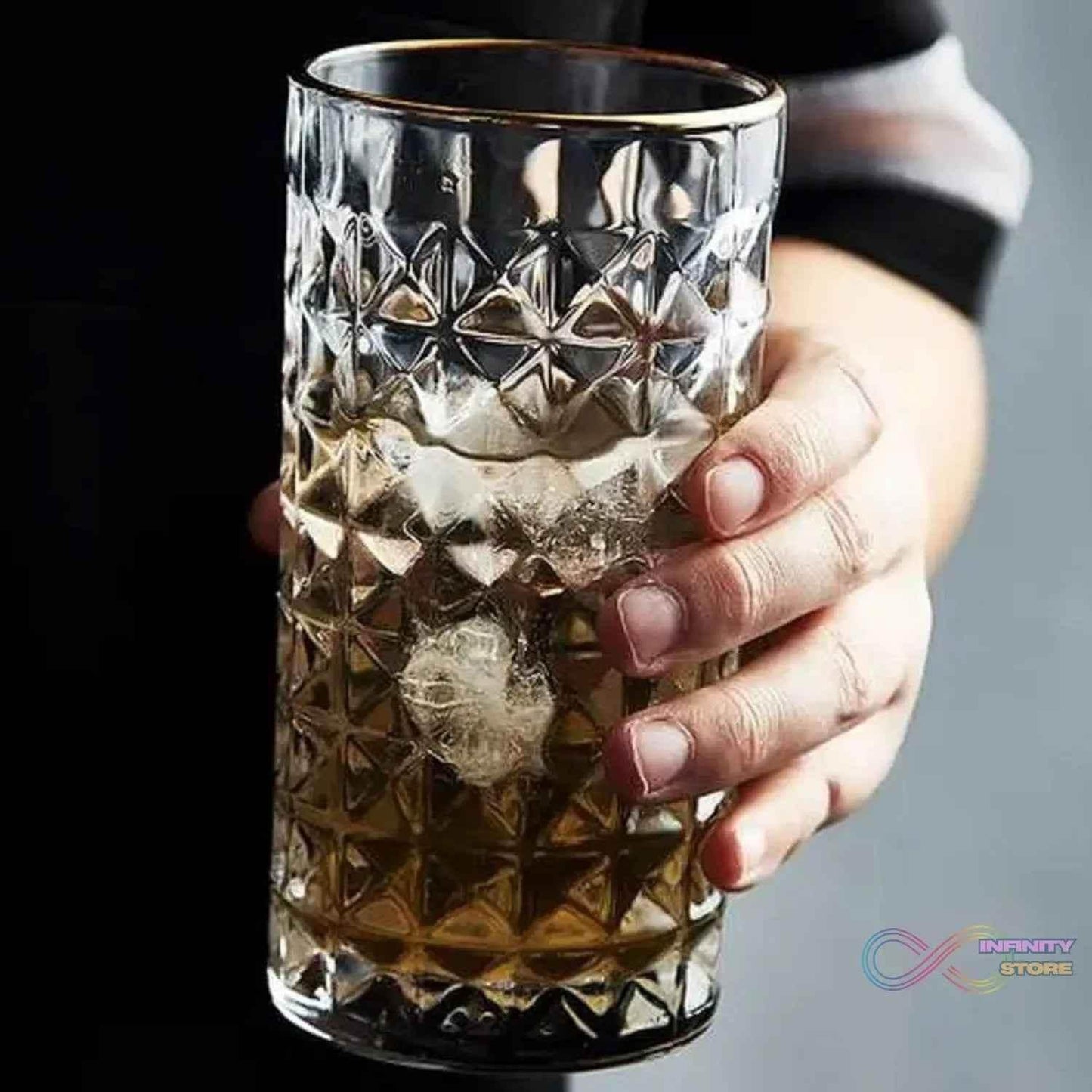 Glass Tumbler, Juice Glasses and Transparent Water Glasses Big Size (6 Pcs Set / 278 ML) - infinityexculsivestore.com