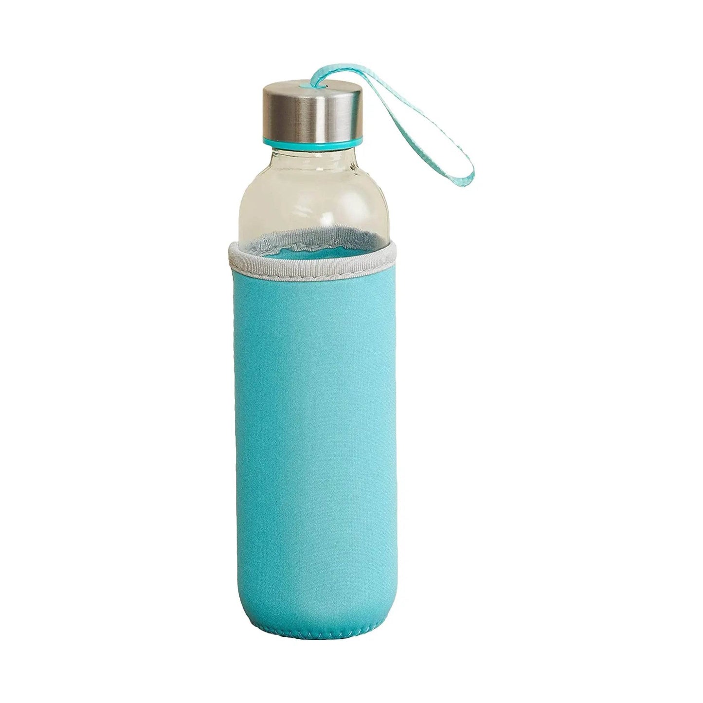 Glass Water Bottle (500 ml) With Cover - infinityexculsivestore.com