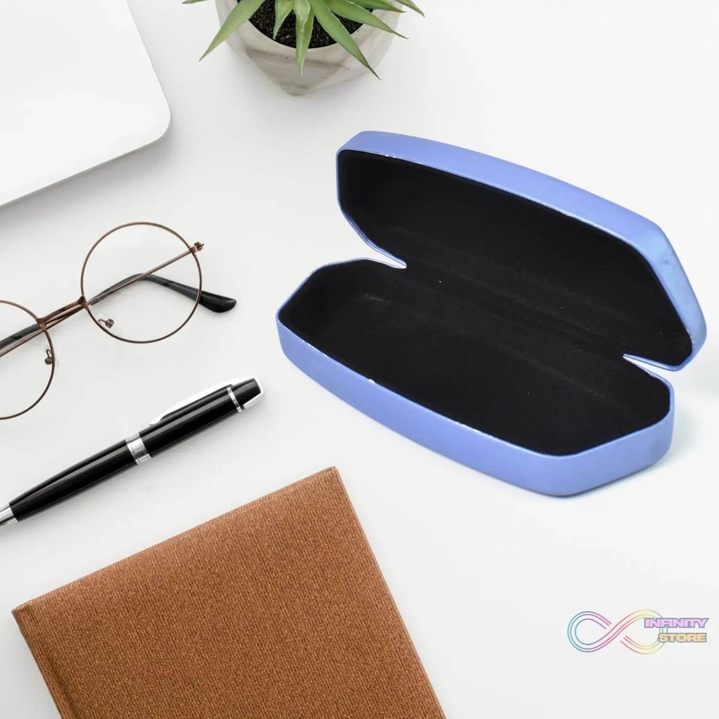 Glasses Case Eyeglasses Holder Storage Box (1 Pc / Mix color & Design) - infinityexculsivestore.com