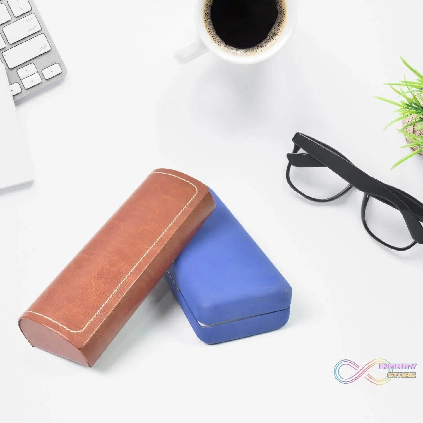 Glasses Case Eyeglasses Holder Storage Box (1 Pc / Mix color & Design) - infinityexculsivestore.com