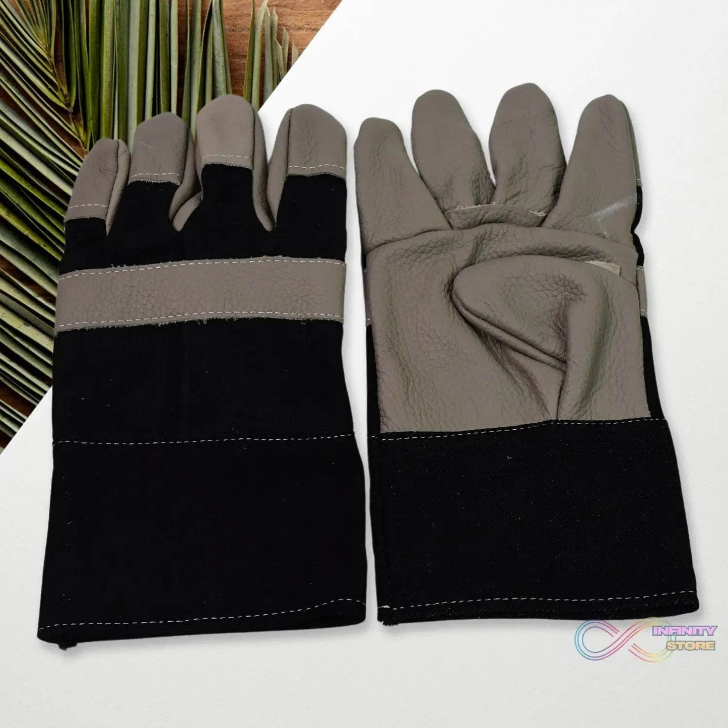 Gloves Gardening Gloves for Men Women Leather Gloves Heavy Duty Gloves (1 Pair) - infinityexculsivestore.com