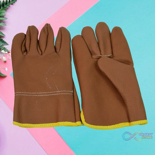 Gloves Gardening Gloves for Men Women Leather Gloves Heavy Duty Gloves (1 Pair) - infinityexculsivestore.com