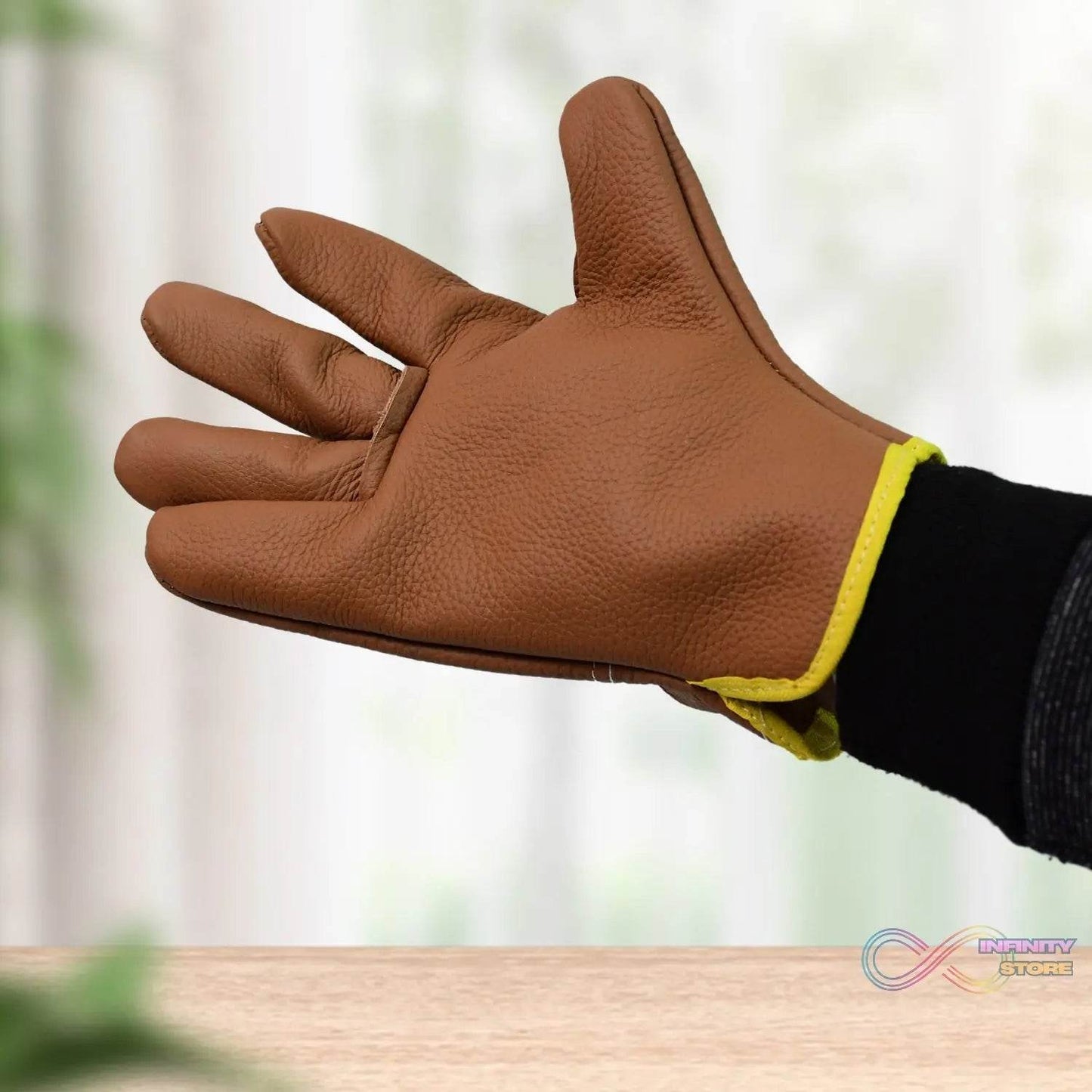 Gloves Gardening Gloves for Men Women Leather Gloves Heavy Duty Gloves (1 Pair) - infinityexculsivestore.com