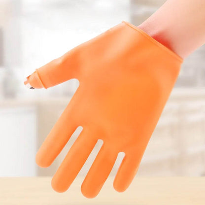 Gloves Silicone Thumb Knife Finger Protector Gears Cutting Vegetable Harvesting Knife Pinching Plant Blade Scissors Garden Gloves, Right-Handed Gloves (1Pc) - infinityexculsivestore.com