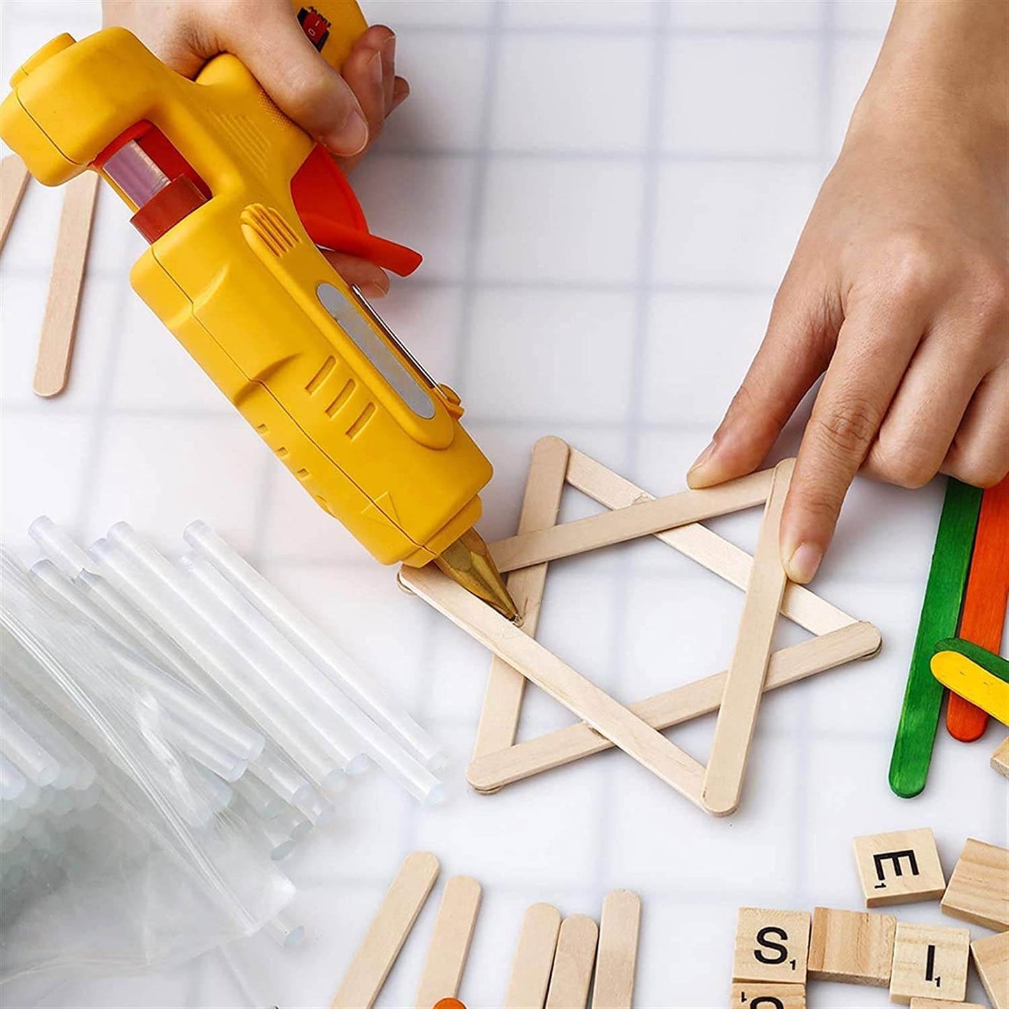 Glue Sticks for Craft and Art Decoration Craft Work Multi-Purpose Transparent HOT MELT Glue Sticks ( 1 Kg ) - infinityexculsivestore.com