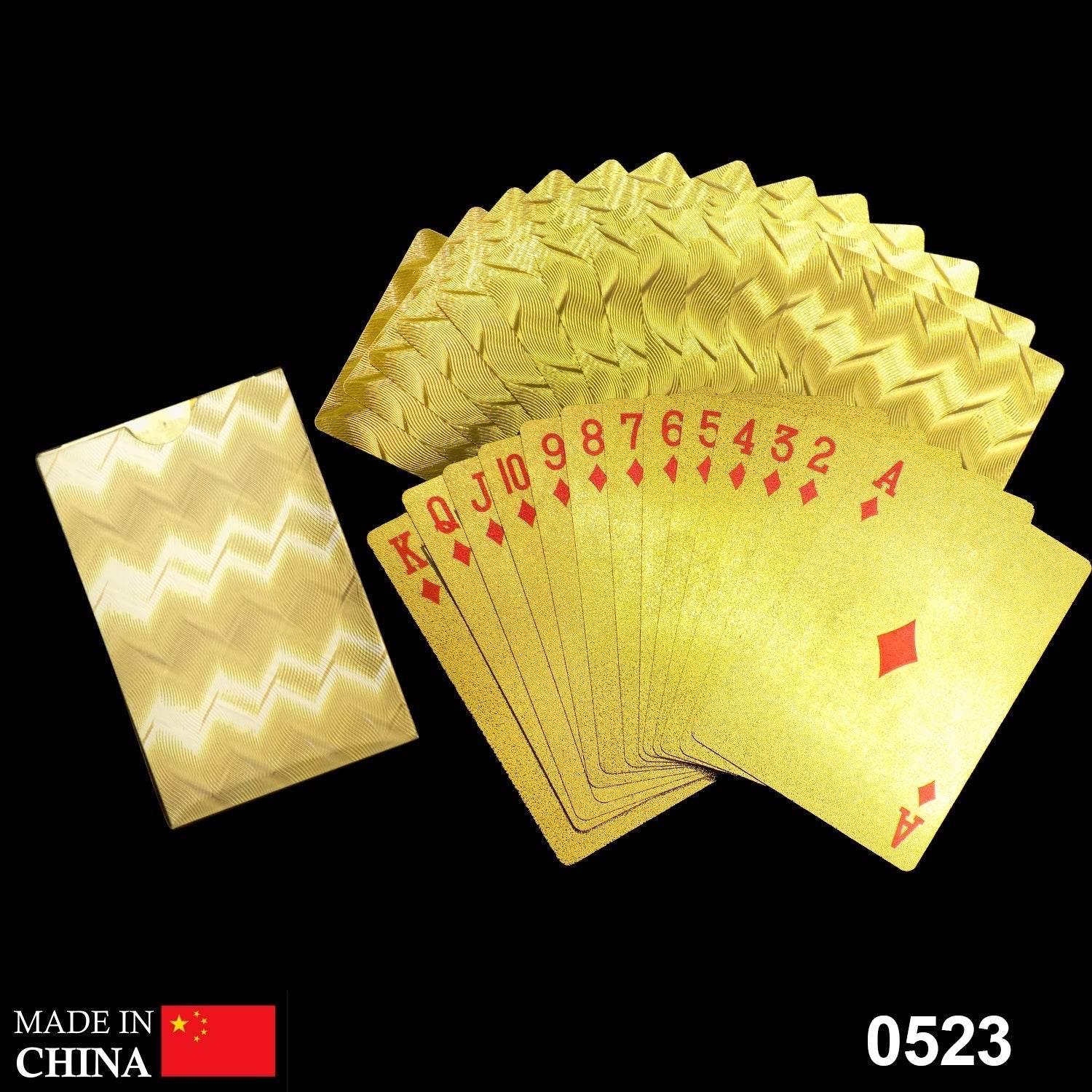 Gold Plated Poker Playing Cards (Golden) - infinityexculsivestore.com