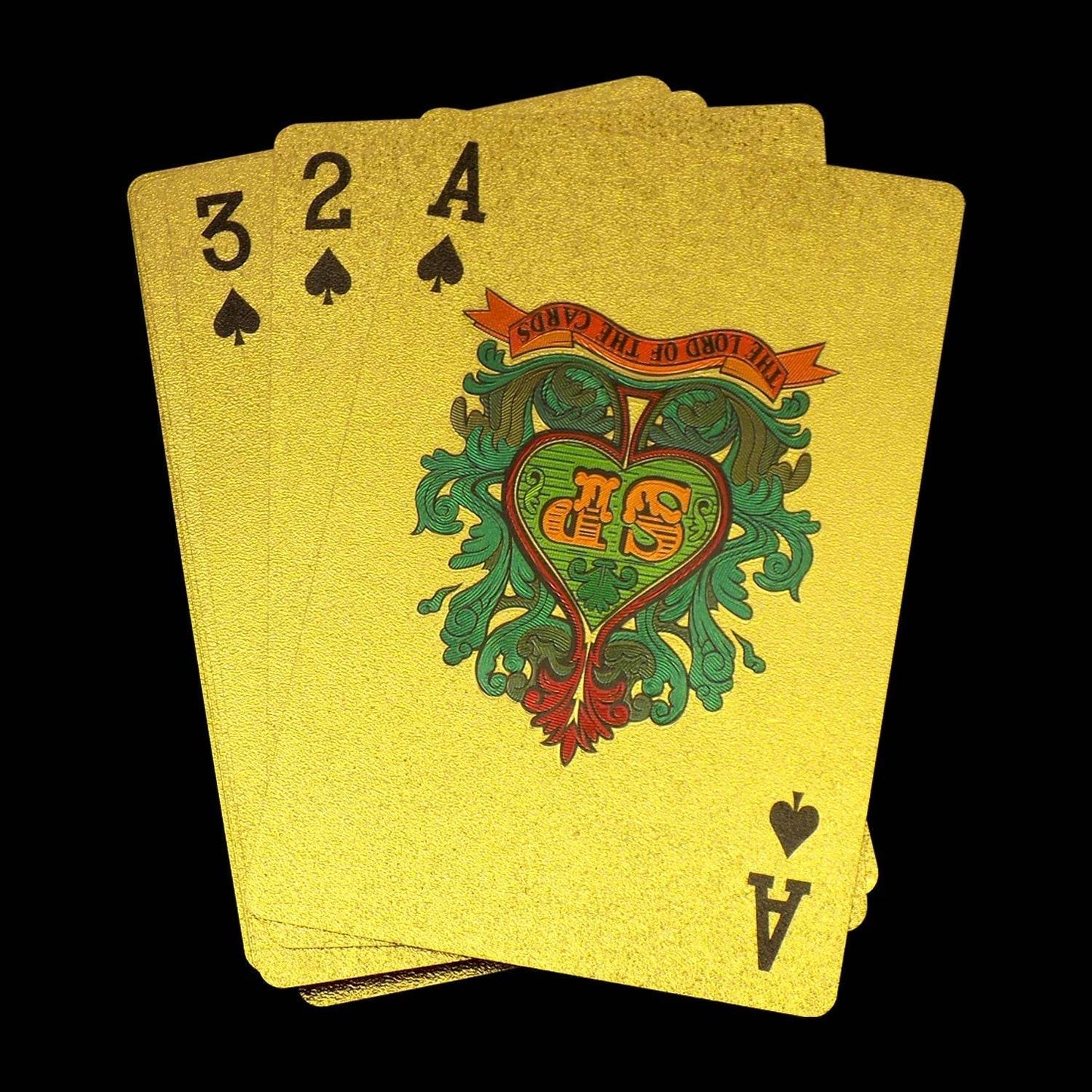 Gold Plated Poker Playing Cards (Golden) - infinityexculsivestore.com