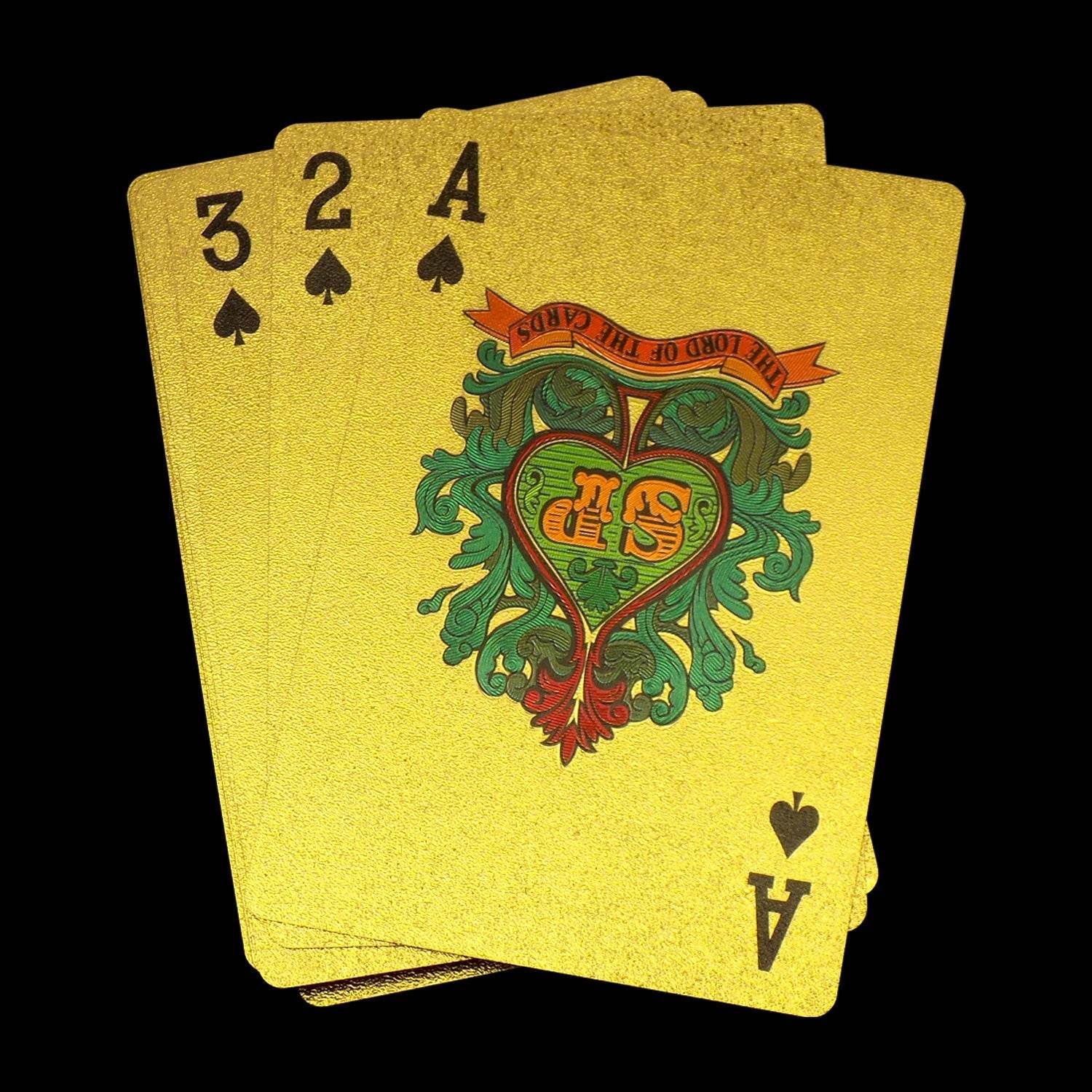 Gold Plated Poker Playing Cards (Golden) - infinityexculsivestore.com