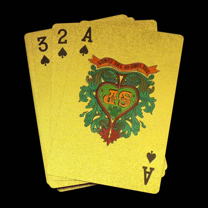 Gold Plated Poker Playing Cards (Golden) - infinityexculsivestore.com