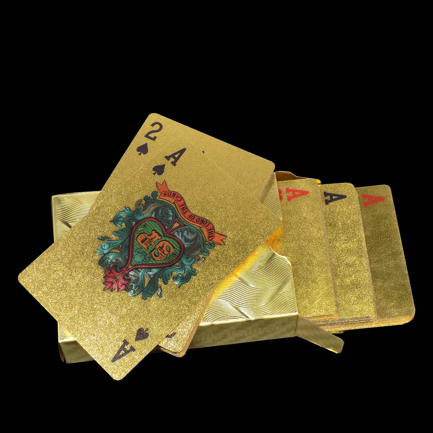 Gold Plated Poker Playing Cards (Golden) - infinityexculsivestore.com