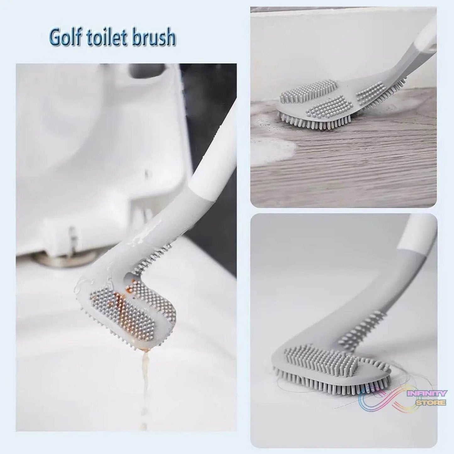 Golf Shape Toilet Cleaner Brush For Bathroom Use - infinityexculsivestore.com