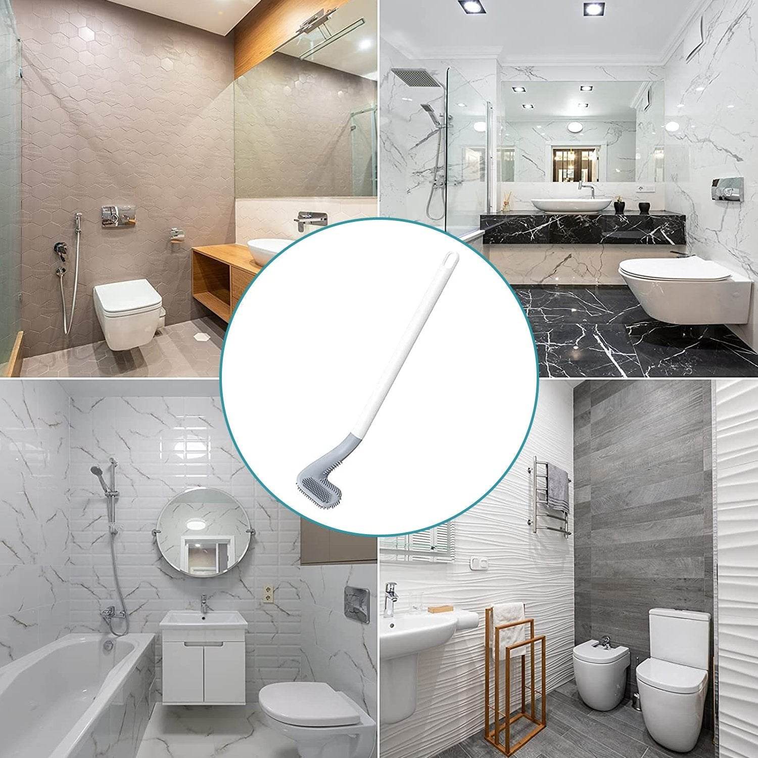 Golf Toilet Cleaner Brush & Magic Sticker Holder - infinityexculsivestore.com