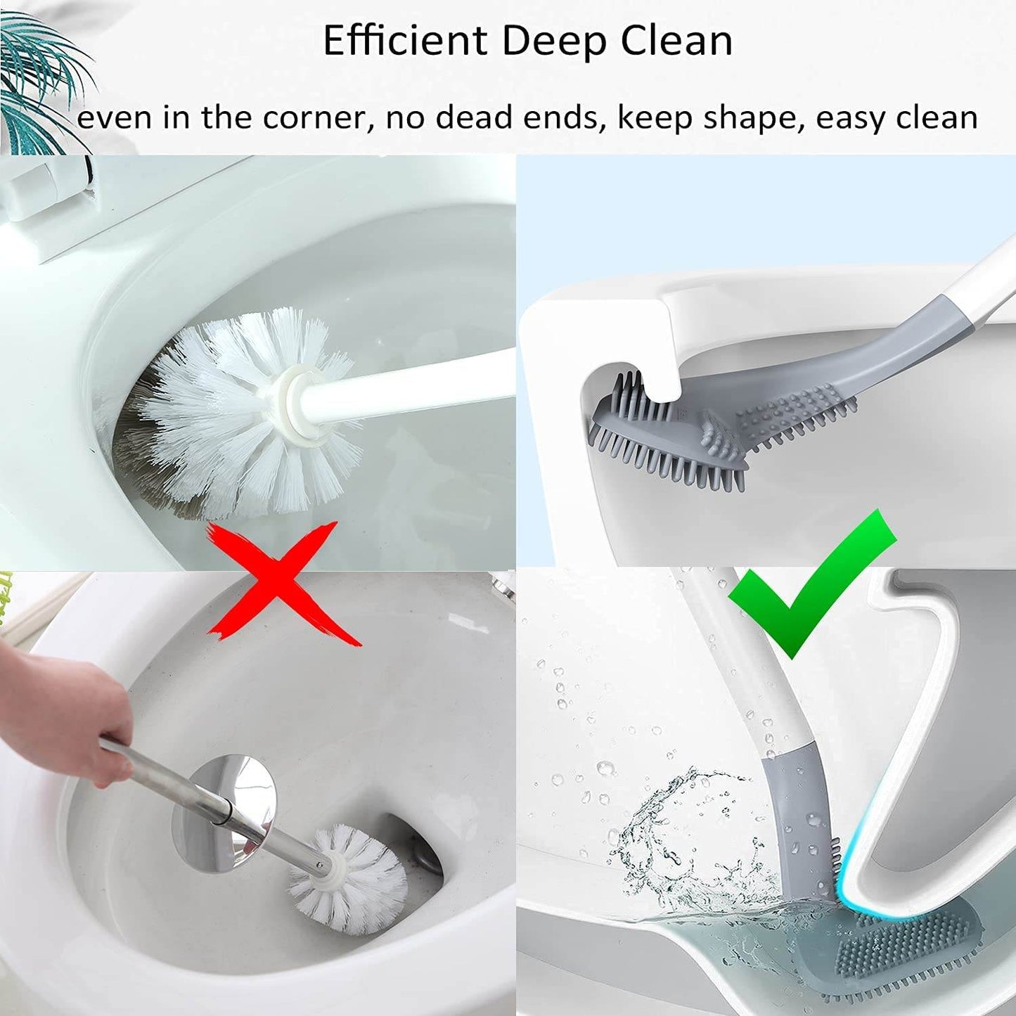 Golf Toilet Cleaner Brush & Magic Sticker Holder - infinityexculsivestore.com
