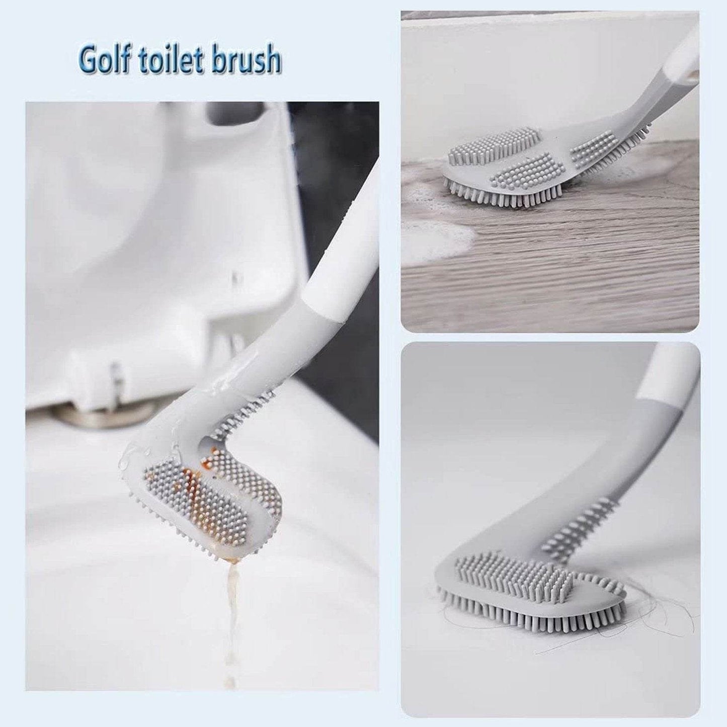 Golf Toilet Cleaner Brush & Magic Sticker Holder - infinityexculsivestore.com