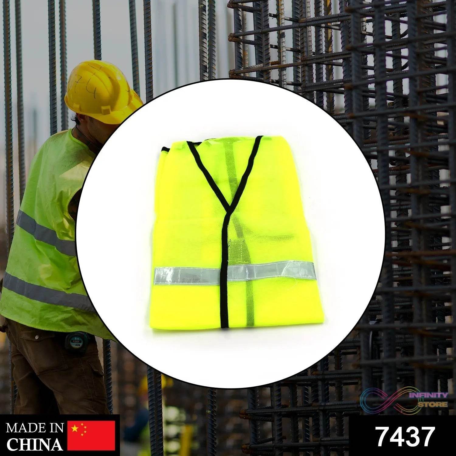 Green Safety Jacket for Construction Protection - infinityexculsivestore.com