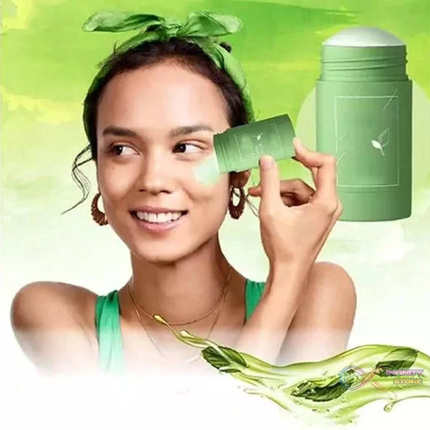 Green Tea Purifying Clay Stick Mask for Acne & Oil Control - infinityexculsivestore.com