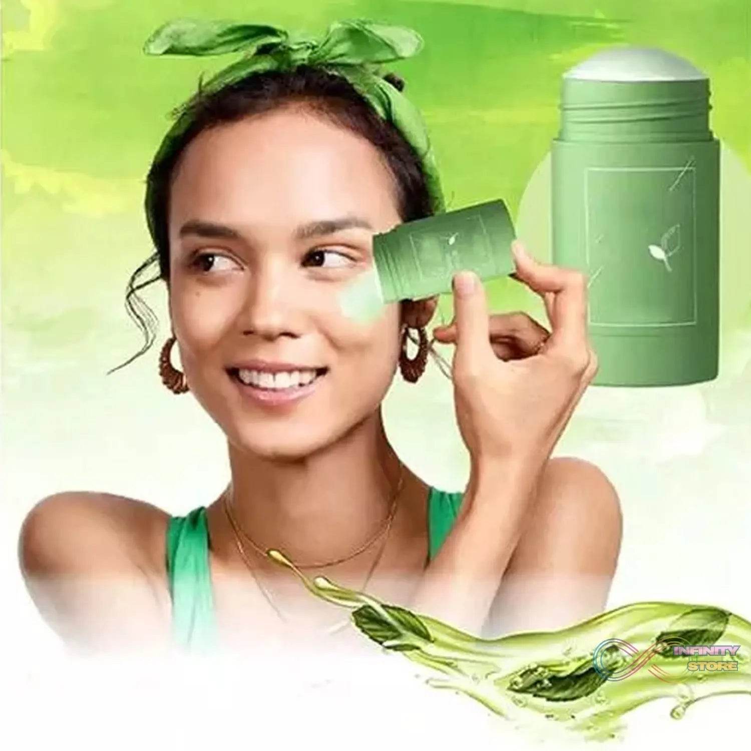 Green Tea Purifying Clay Stick Mask for Acne & Oil Control - infinityexculsivestore.com