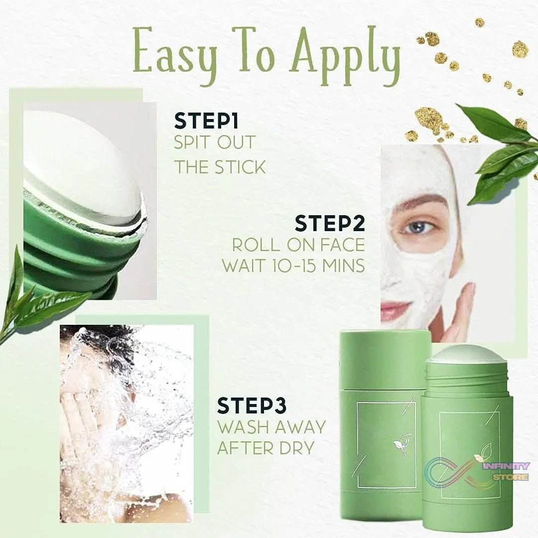 Green Tea Purifying Clay Stick Mask for Acne & Oil Control - infinityexculsivestore.com