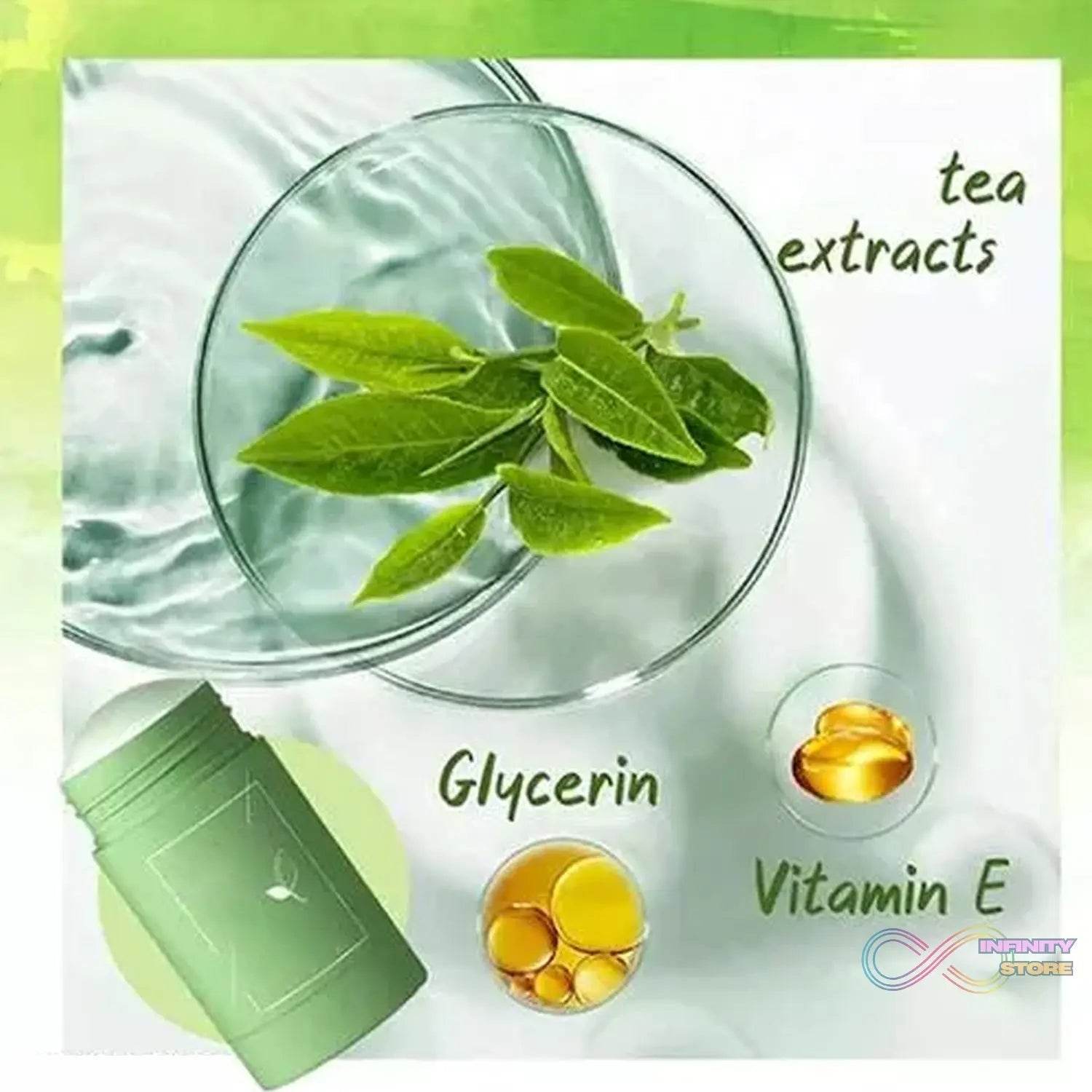 Green Tea Purifying Clay Stick Mask for Acne & Oil Control - infinityexculsivestore.com