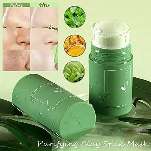 Green Tea Purifying Clay Stick Mask for Acne & Oil Control - infinityexculsivestore.com