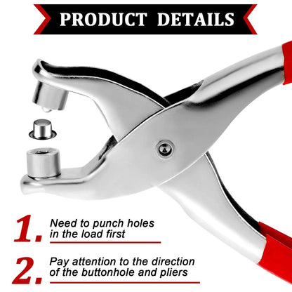 Grommet Setting Tool with 25 PCS Gold Eyelets Grommets Steel Hole Punch Setter Kit for Leather, Canvas, All Fabrics Men and Women Clothes, Shoes, Belts, Crafts - infinityexculsivestore.com