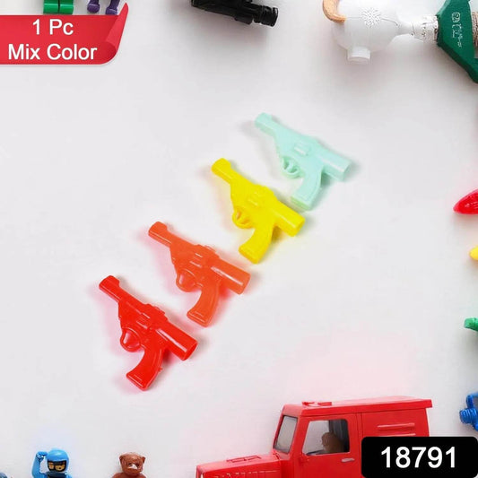 Gun Shape Pencil Top For Kids Office, Small Gun Toy (1 Pc / Mix Colour & Design) - infinityexculsivestore.com