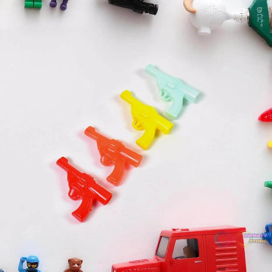 Gun Shape Pencil Top For Kids Office, Small Gun Toy (1 Pc / Mix Colour & Design) - infinityexculsivestore.com