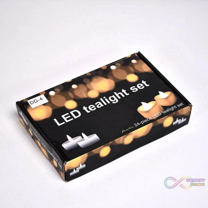 HEART LED FESTIVAL TEALIGHT WITH BATTERY OPERATE ( 24PCS ) - infinityexculsivestore.com