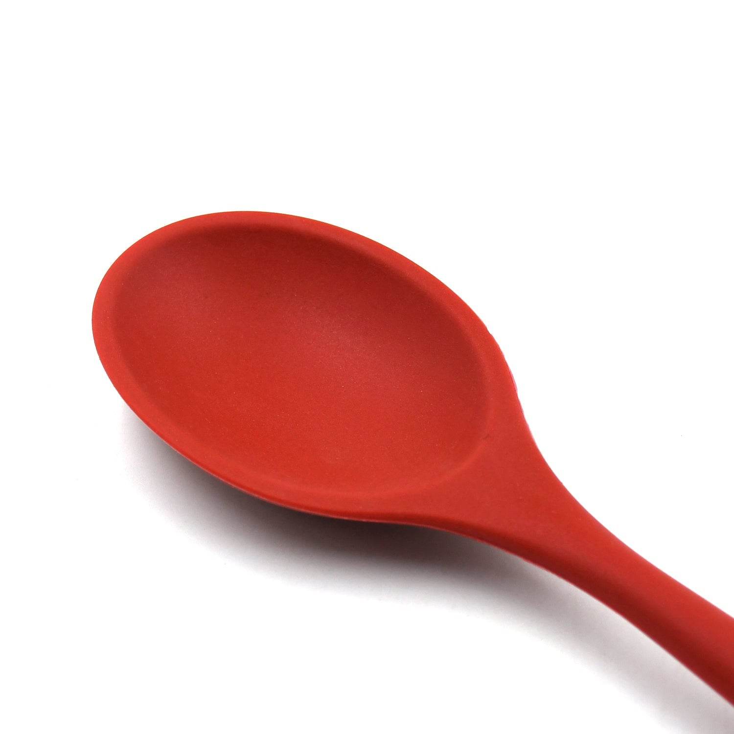 HEAT RESISTANT SILICONE BASTING SPOON NON-STICK SPOON HYGIENIC SOLID COATING COOKWARE KITCHEN TOOLS (27CM) - infinityexculsivestore.com