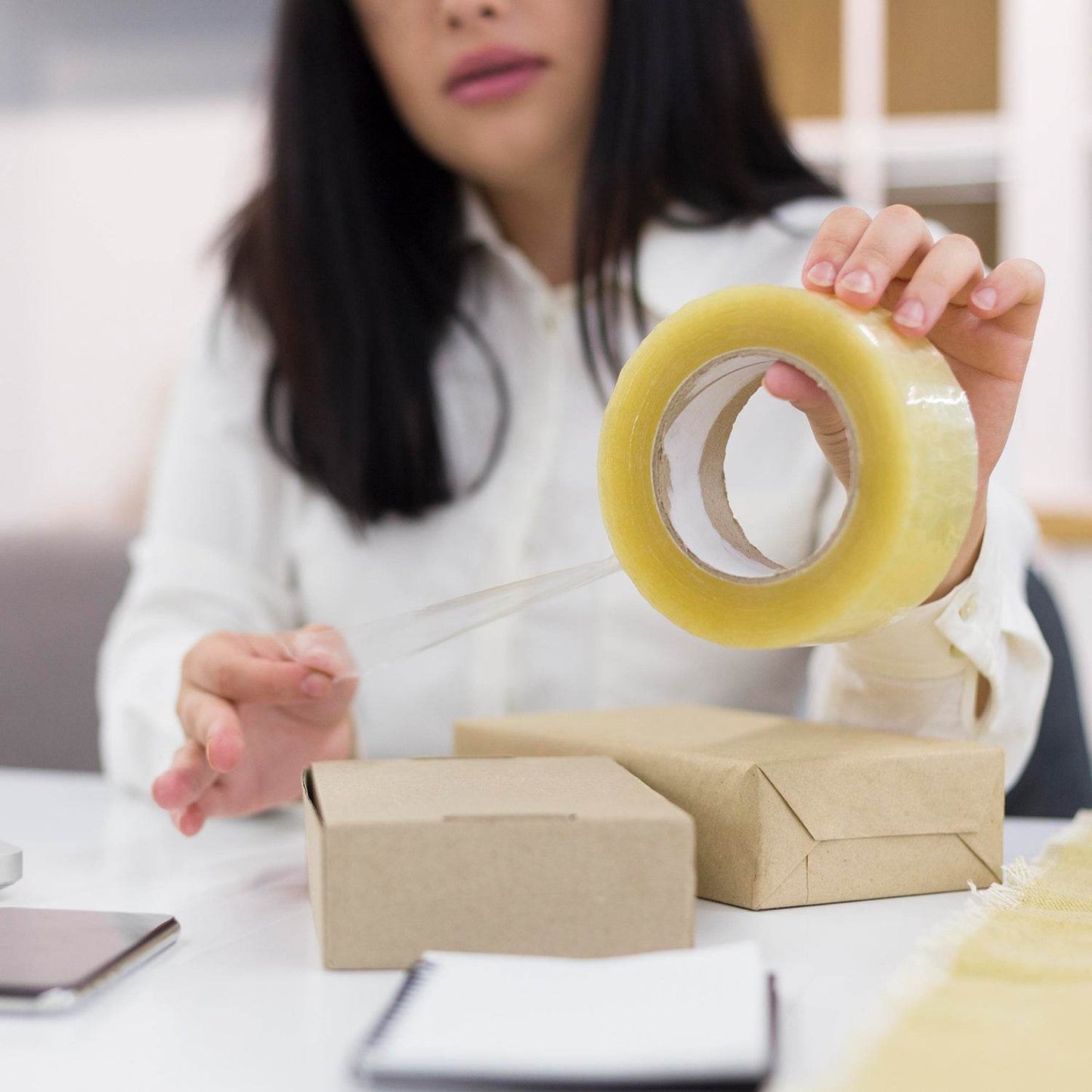 HIGH ADHESIVE TRANSPARENT TAPE FOR HOME PACKAGING. (120 meter) - infinityexculsivestore.com