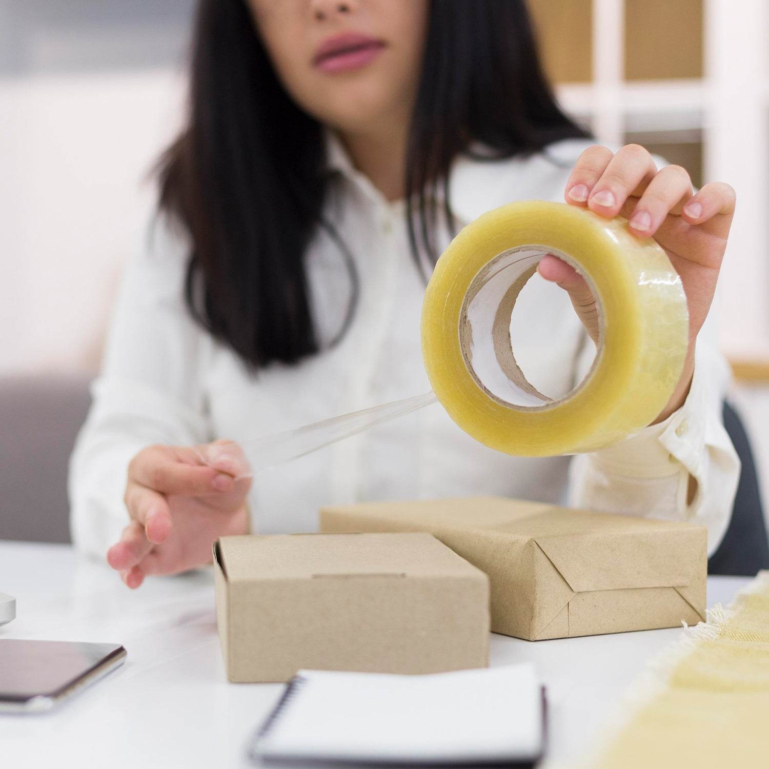 HIGH ADHESIVE TRANSPARENT TAPE FOR HOME PACKAGING. (120 meter) - infinityexculsivestore.com