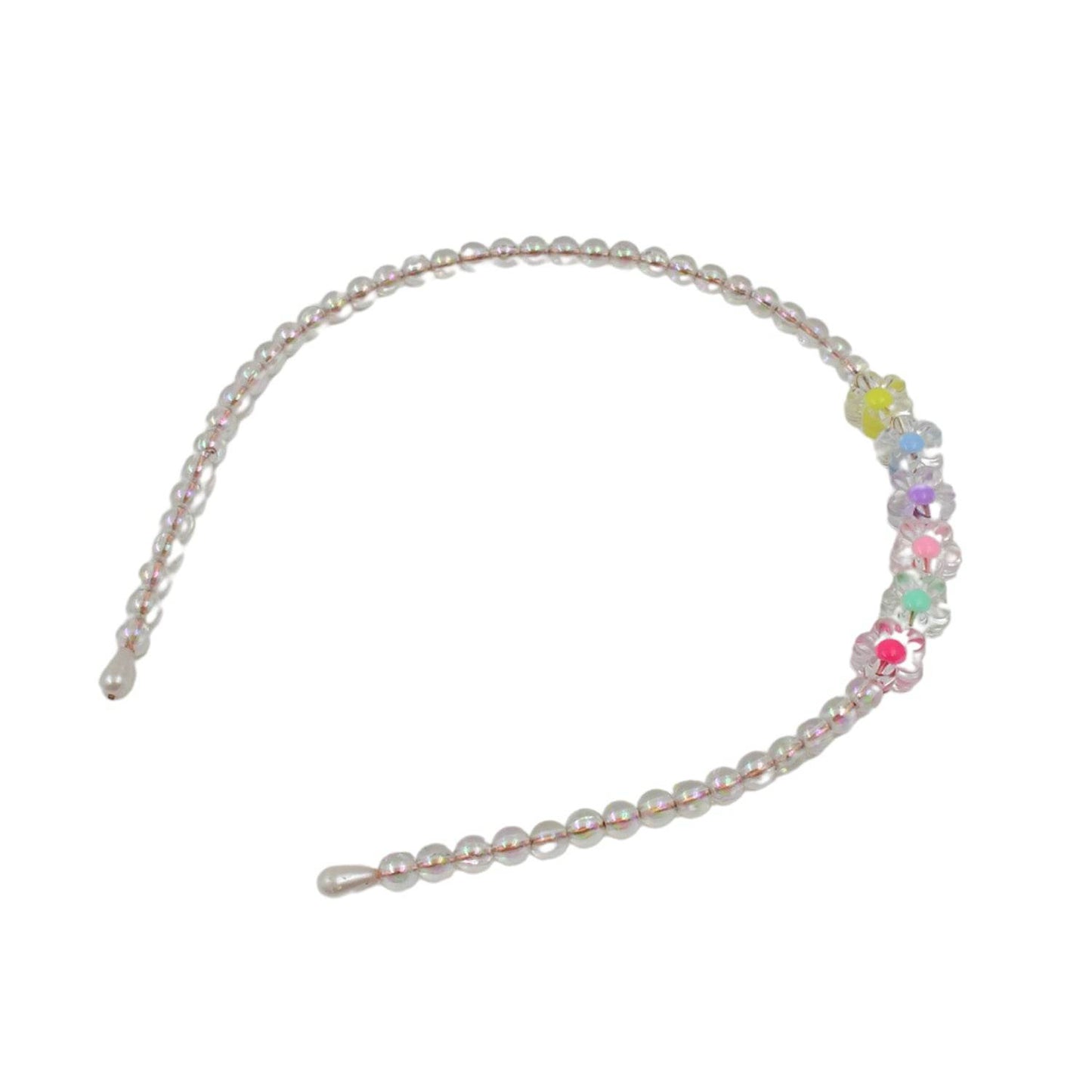 Hair Accessories Metal Handmade Colorful beads With Pearls Fancy Party Hairband (1 Pc / Mix Design) - infinityexculsivestore.com