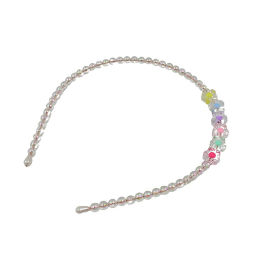 Hair Accessories Metal Handmade Colorful beads With Pearls Fancy Party Hairband (1 Pc / Mix Design) - infinityexculsivestore.com