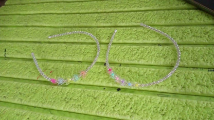 Hair Accessories Metal Handmade Colorful beads With Pearls Fancy Party Hairband (1 Pc / Mix Design) - infinityexculsivestore.com