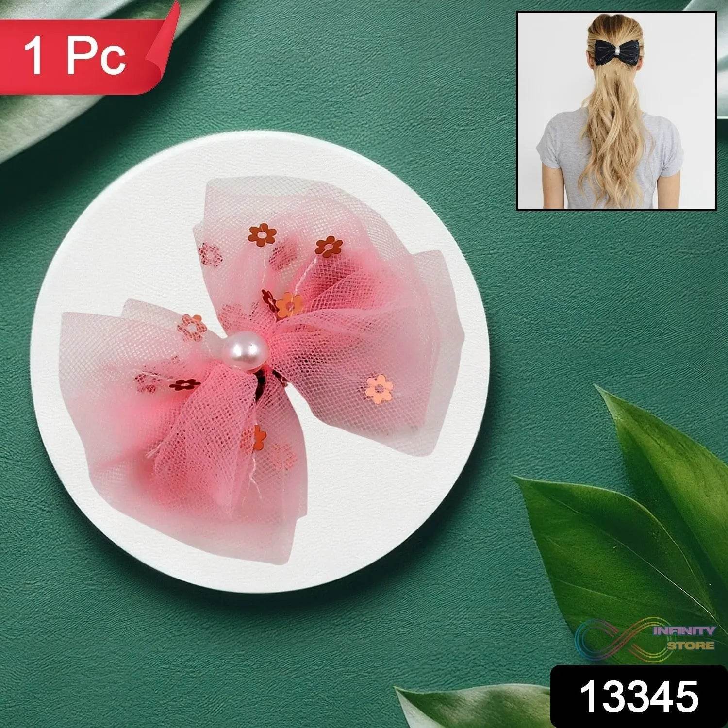 Hair Bow Knot Clip Suitable For Girls (1 Pc) - infinityexculsivestore.com