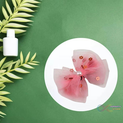 Hair Bow Knot Clip Suitable For Girls (1 Pc) - infinityexculsivestore.com