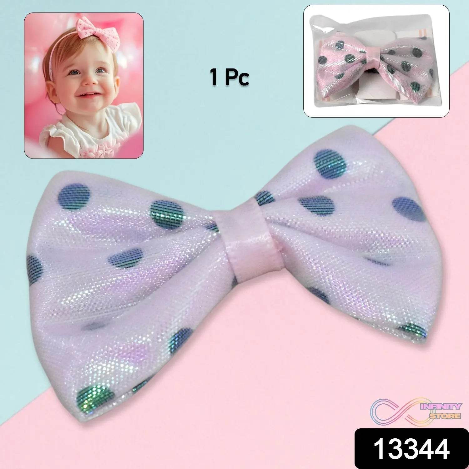 Hair Bow Knot Clip Suitable For Girls (1 Pc) - infinityexculsivestore.com