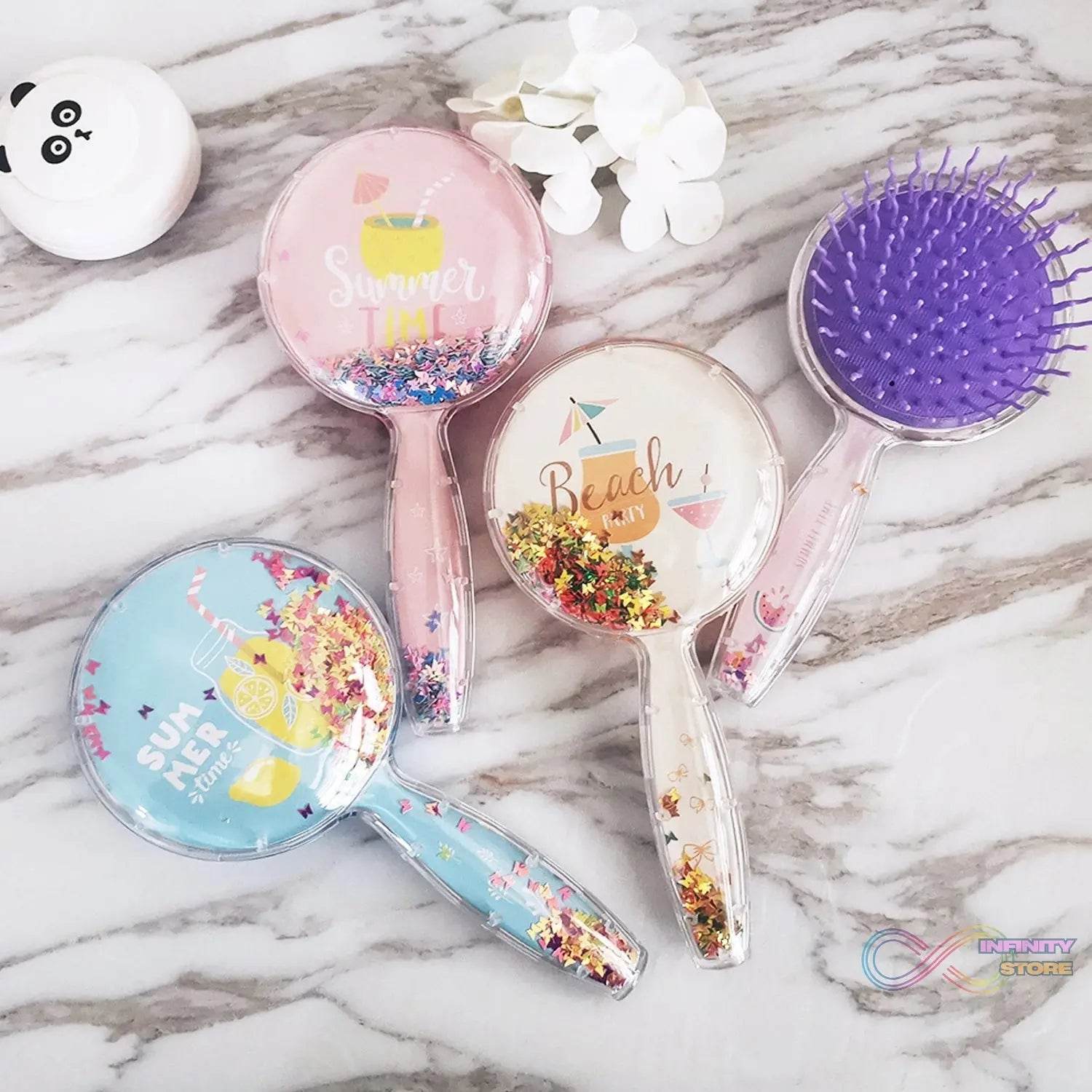 Hair Brush for Kids Detangling Anti - static Soft Massage for Braids Curly Straight Long or Short Wet Or Dry Hair (Multi - Design) - infinityexculsivestore.com