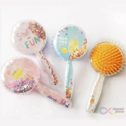 Hair Brush for Kids Detangling Anti - static Soft Massage for Braids Curly Straight Long or Short Wet Or Dry Hair (Multi - Design) - infinityexculsivestore.com