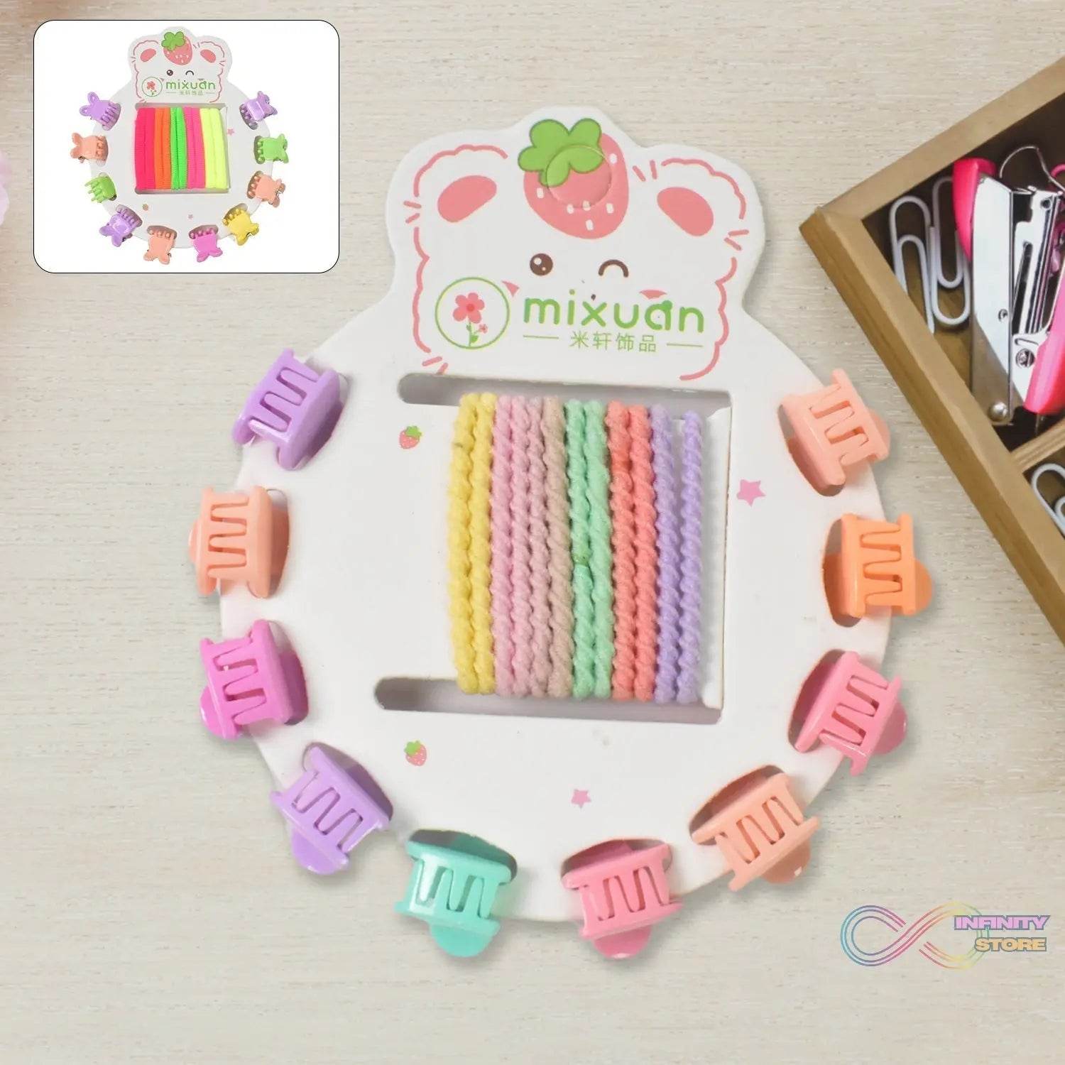 Hair Clips & Hairband for Girls Kids Hair Accessories (22 Pcs Set / Mix Design) - infinityexculsivestore.com