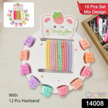 Hair Clips & Hairband for Girls Kids Hair Accessories (22 Pcs Set / Mix Design) - infinityexculsivestore.com