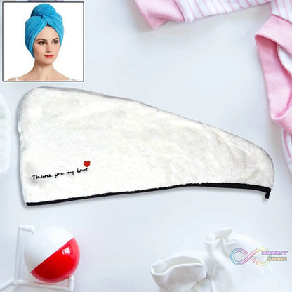 Hair Drying Magic Hair Cap Towel Wrap for Women Bath Towels (1 pc) - infinityexculsivestore.com