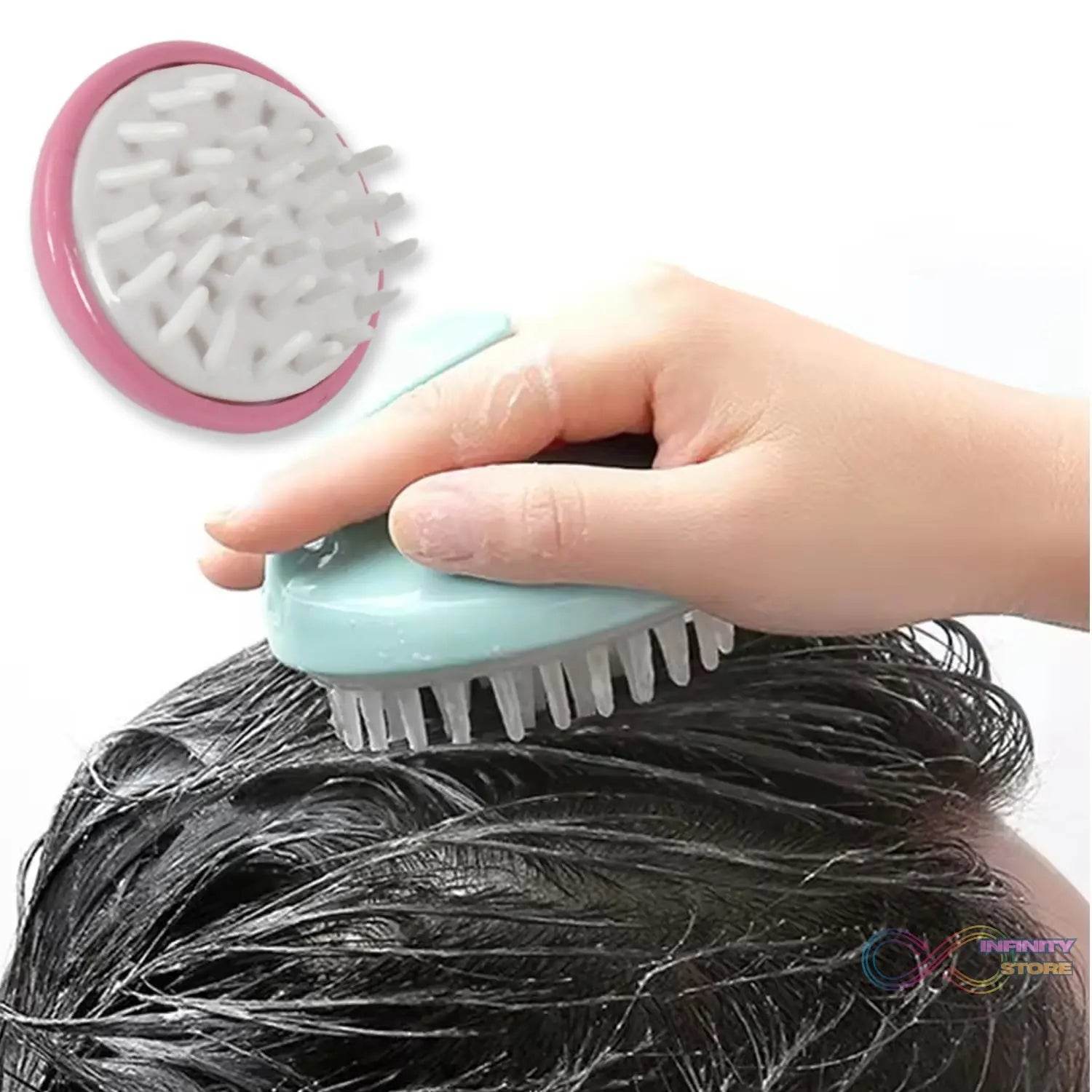 Hair Scalp Scrubber Massager, Waterproof Stress Fatigue Relief, Deep Clean for Hair Wash, Scalp and Body Massage with Soft Teeth Design - infinityexculsivestore.com